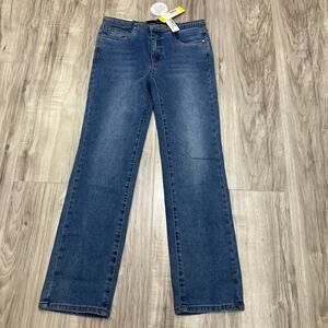 Joe's Girls Lara Mini Waist Straight Leg Blue Jeans Size 14